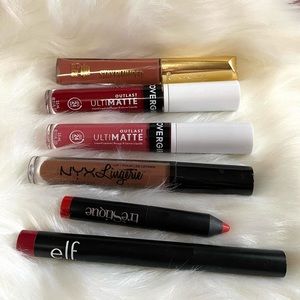 Drugstore Matte Liquid Lipsticks Bundle of 6